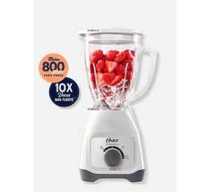 Licuadora Oster® Con Vaso De Vidrio Y Control De Perilla BLSTKAGWRD Color blanco