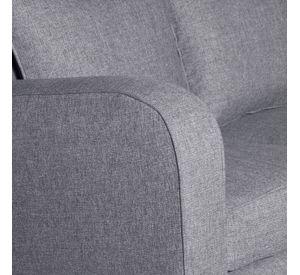 SOFÁ 2 CUERPOS CRONOS GRIS