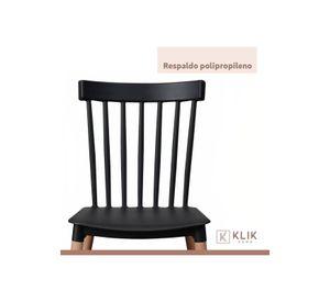 Pack de 4 Sillas Windsor Negras