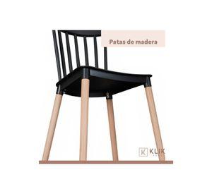 Pack de 4 Sillas Windsor Negras