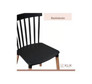 Pack de 4 Sillas Windsor Negras