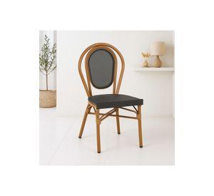 Silla Provence Parisina Rattan - Gris Oscuro