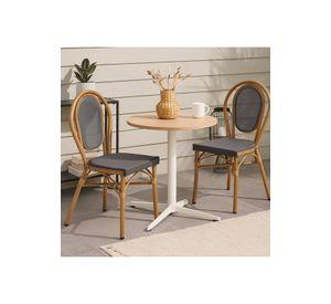 Silla Provence Parisina Rattan - Gris Oscuro