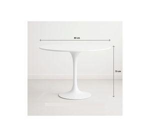 Mesa de Comedor Tulip 80cm - Blanca