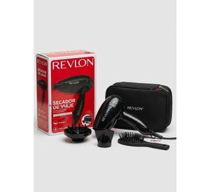 Kit Secador De Viaje Con Bolso Revlon 800W de Color Negro