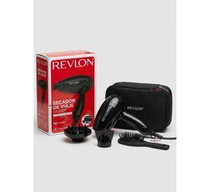 Kit Secador De Viaje Con Bolso Revlon 1200W de Color Negro