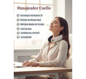 Masajeador Electro Estimulador Cervical Cuello Recargable 2 Electrodos