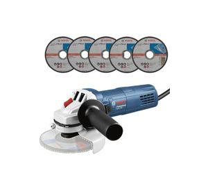 ESMERIL ANGULAR BOSCH 1700 W GWS 700 - 220V + 5 DISCOS