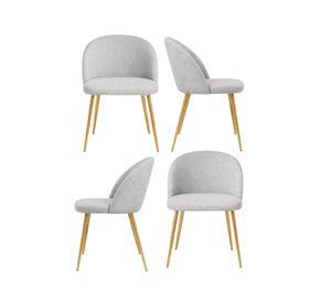 PACK 4 SILLAS NORDIC TAPIZ LINO DISEÑO DIAMANTE