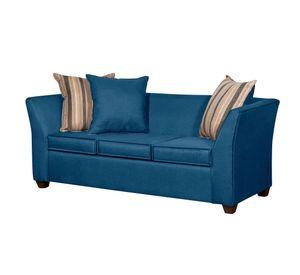 SOFA DIVEAN 3 CUERPOS AZUL LINO
