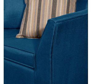 SOFA DIVEAN 3 CUERPOS AZUL LINO