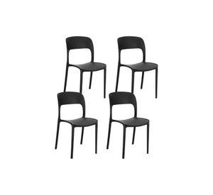 Pack de 4 Sillas Kentucky - Negras