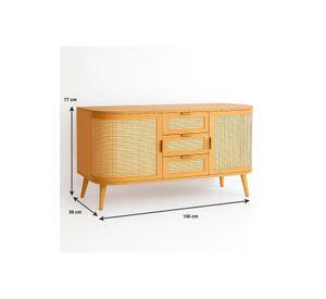 Rack de TV Siena Rattan - Natural