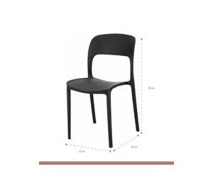 Pack de 4 Sillas Kentucky - Negras