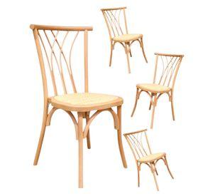 PACK 4 SILLAS DE MADERA AMELIA PARA COMEDOR