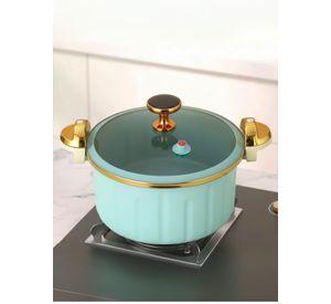 Olla de Micro Presión Antiadherente Capacidad 12 Litros Color Azul