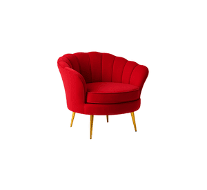 POLTRONA TERCIOPELO SHELL GOLD SILLON 1 CUERPO