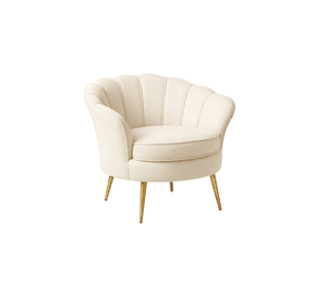 POLTRONA TERCIOPELO SHELL GOLD SILLON 1 CUERPO