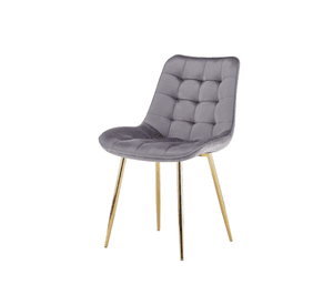 SILLA DE COMEDOR DISEÑO CAPITONE DE FELPA ROMA