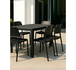 SILLAS DE TERRAZA URBAN BLACK - 4 UNID
