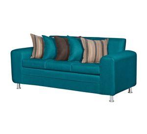 SOFA LEGEND 3 CUERPOS + 2 POUF TURQUESA