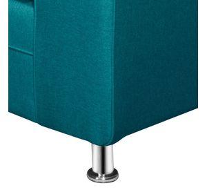 SOFA LEGEND 3 CUERPOS + 2 POUF TURQUESA