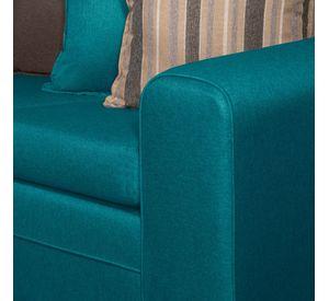 SOFA LEGEND 3 CUERPOS + 2 POUF TURQUESA