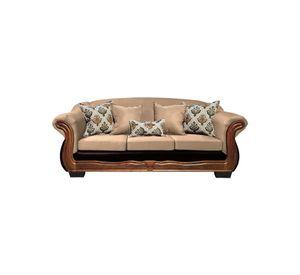 Sofá Con Resorte Estructural 4 Cuerpos Búfalo Chenille+PU X