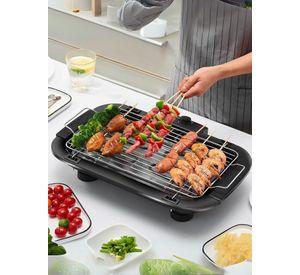 Parrillera Eléctrica Asador 2000W de Potencia Antiadherente Negro