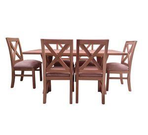 Comedor 6 Sillas Cruz Cruz Beige