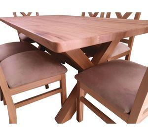 Comedor Cruz 6 silla Cruz Beige