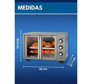 Horno con freidora de aire Oster® de 35 litros, puertas francesas, TSSTTV35FDMAFNS