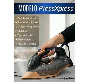 Plancha de vapor Oster® PressXpress S9000 Suela XL con diamante bronce GCSTPX9001