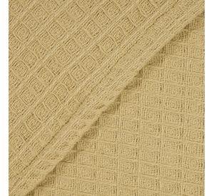 Manta Algodon Waffle 130x160 cm Mostaza Mashini
