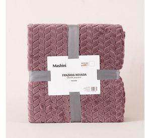 Frazada Jqd Flannel Nevada 1.5 P Morado