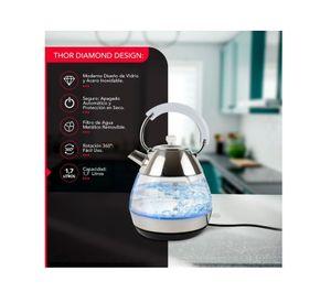 Hervidor Vidrio Templado 1,7L Thor Diamond Design