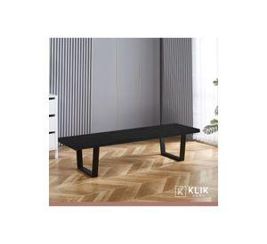 Banqueta de Madera y Metal George Nelson 160cm - Negra