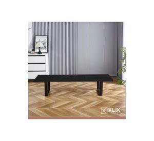 Banqueta de Madera y Metal George Nelson 160cm - Negra