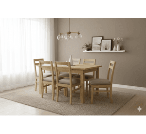 Comedor 6 Sillas Castilla Tapiz Beige