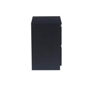 CAJONERA DARK DOS CAJONES MESA DE NOCHE - NEGRO