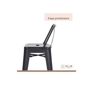 Pack de 4 Taburetes Tolix de acero - Negro