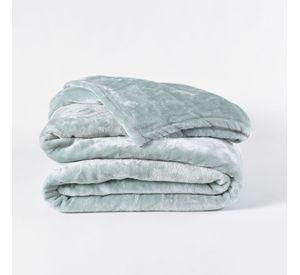 Frazada Flannel basica 2Pturquesa Fabrics