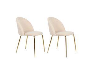 PACK 2 SILLAS O SITIALES GOLD II PARA COMEDOR ACOLCHADA CON PATAS DORADAS Y UN ELEGANTE DISEÑO