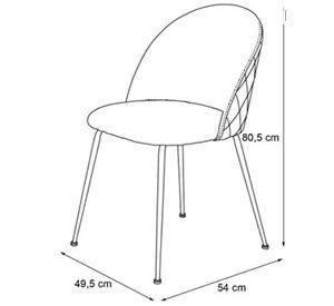 PACK 2 SILLAS O SITIALES GOLD II PARA COMEDOR ACOLCHADA CON PATAS DORADAS Y UN ELEGANTE DISEÑO