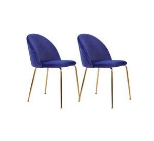 PACK 2 SILLAS O SITIALES GOLD II PARA COMEDOR ACOLCHADA CON PATAS DORADAS Y UN ELEGANTE DISEÑO