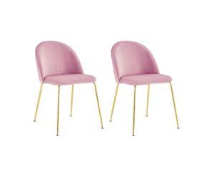 PACK 2 SILLAS O SITIALES GOLD II PARA COMEDOR ACOLCHADA CON PATAS DORADAS Y UN ELEGANTE DISEÑO