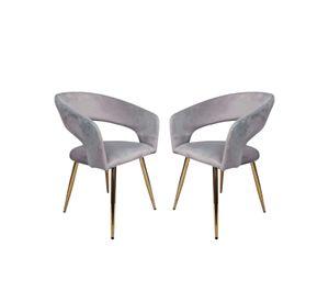 PACK 2 SITIAL O SILLA MODERNA FLORENCIA TERCIOPELO GOLD