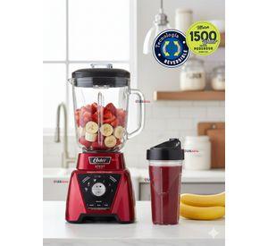 Licuadora Xpert Series™ roja control de textura y un Blend N Go BLST3BRPG