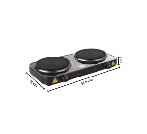 Cocina Eléctrica 2 Platos 2000w Cocinilla Portátil