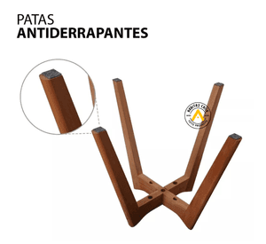 PACK 6 SILLAS DE COMEDOR TULIP ASIENTOS ACOLCHADOS